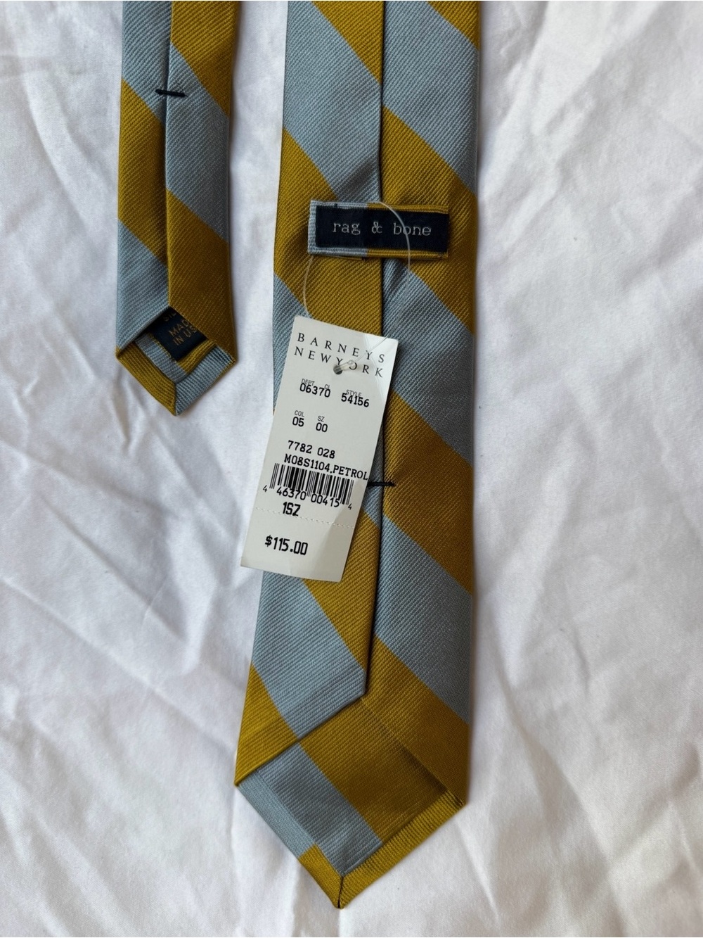 NWT rag & bone Silk striped Tie, Barney’s New York